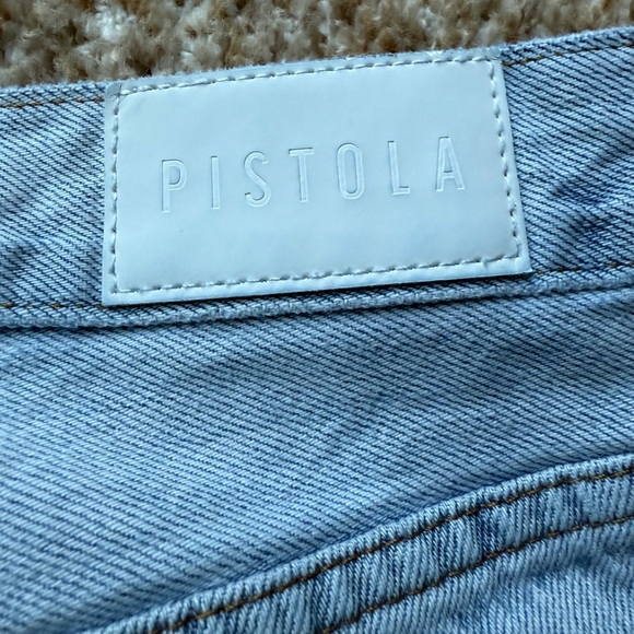 PISTOLA Blue Denim Jeans button fly distressed size 29 - Picture 5 of 7